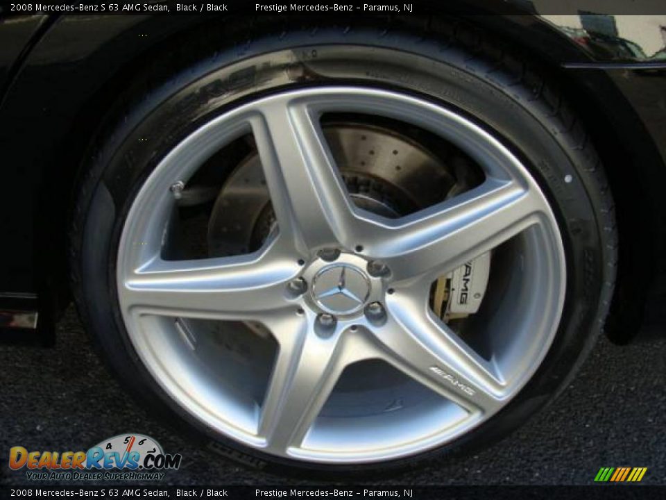 2008 Mercedes-Benz S 63 AMG Sedan Black / Black Photo #15