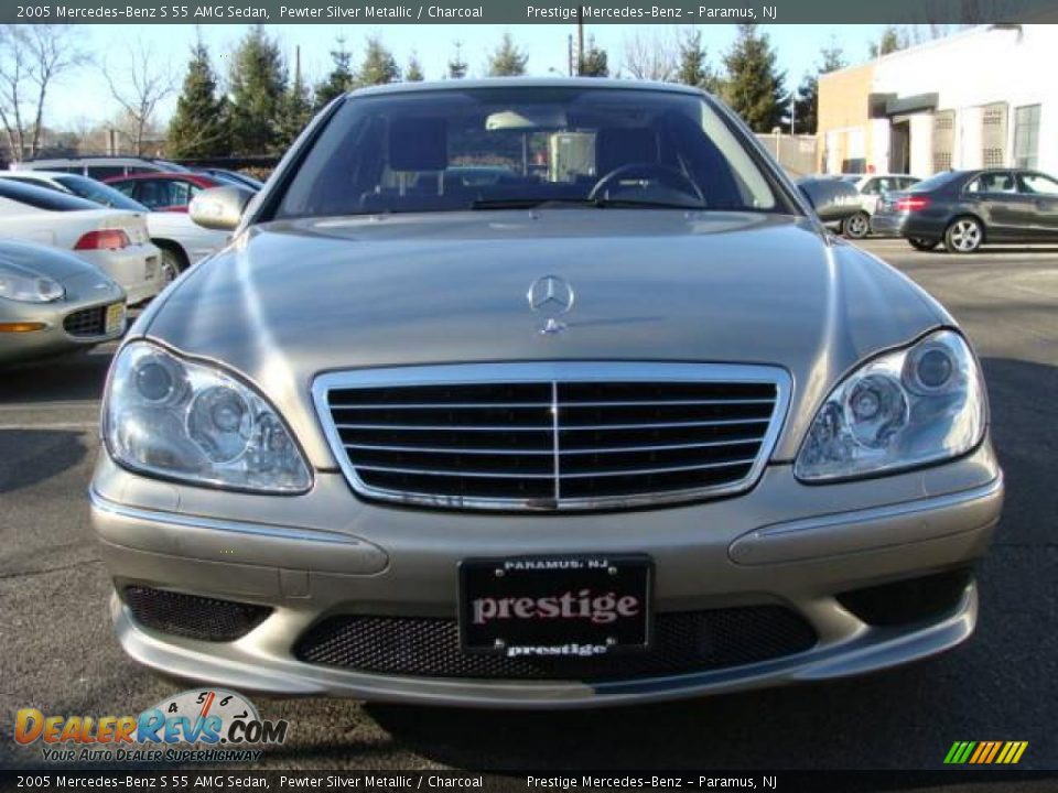 2005 Mercedes-Benz S 55 AMG Sedan Pewter Silver Metallic / Charcoal Photo #2