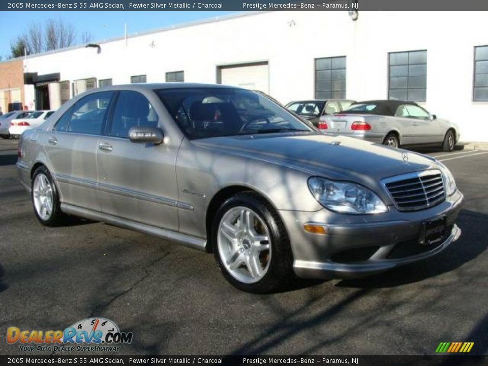 2005 Mercedes-Benz S 55 AMG Sedan Pewter Silver Metallic / Charcoal Photo #3