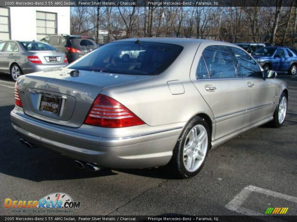 2005 Mercedes-Benz S 55 AMG Sedan Pewter Silver Metallic / Charcoal Photo #4