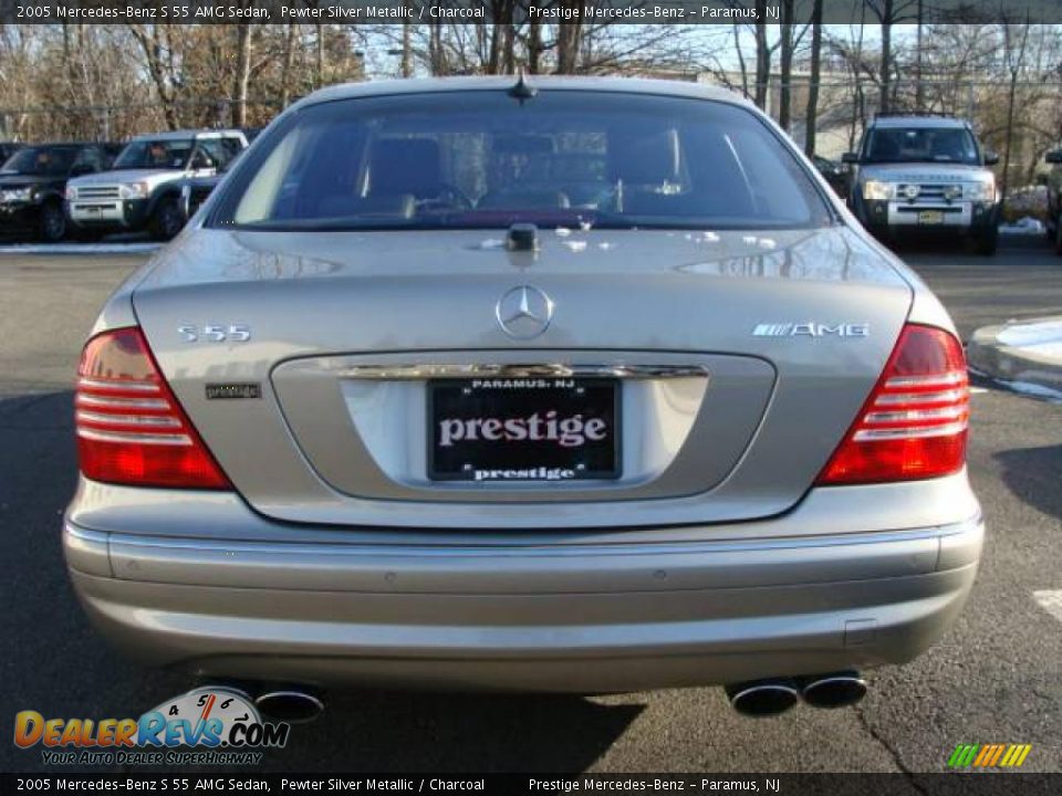 2005 Mercedes-Benz S 55 AMG Sedan Pewter Silver Metallic / Charcoal Photo #5