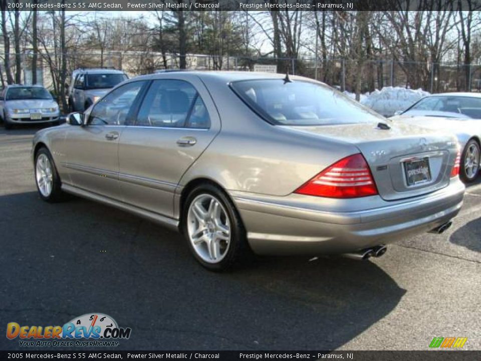 2005 Mercedes-Benz S 55 AMG Sedan Pewter Silver Metallic / Charcoal Photo #6