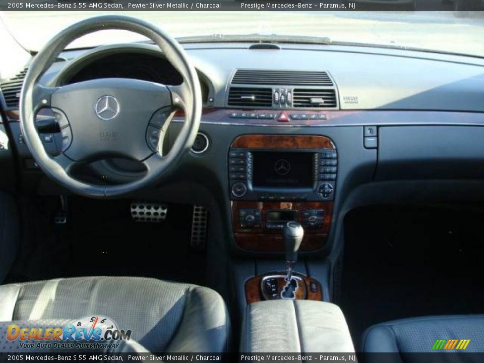 2005 Mercedes-Benz S 55 AMG Sedan Pewter Silver Metallic / Charcoal Photo #10