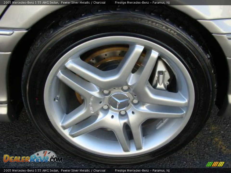 2005 Mercedes-Benz S 55 AMG Sedan Pewter Silver Metallic / Charcoal Photo #15