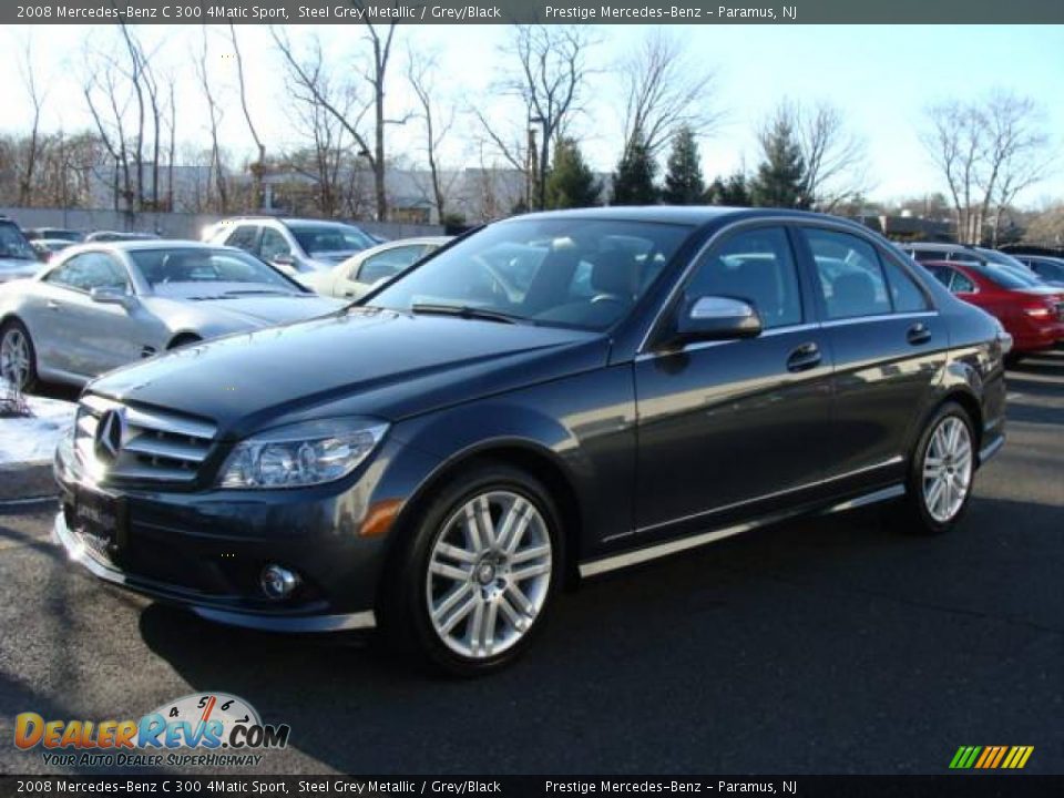 2008 Mercedes-Benz C 300 4Matic Sport Steel Grey Metallic / Grey/Black Photo #1