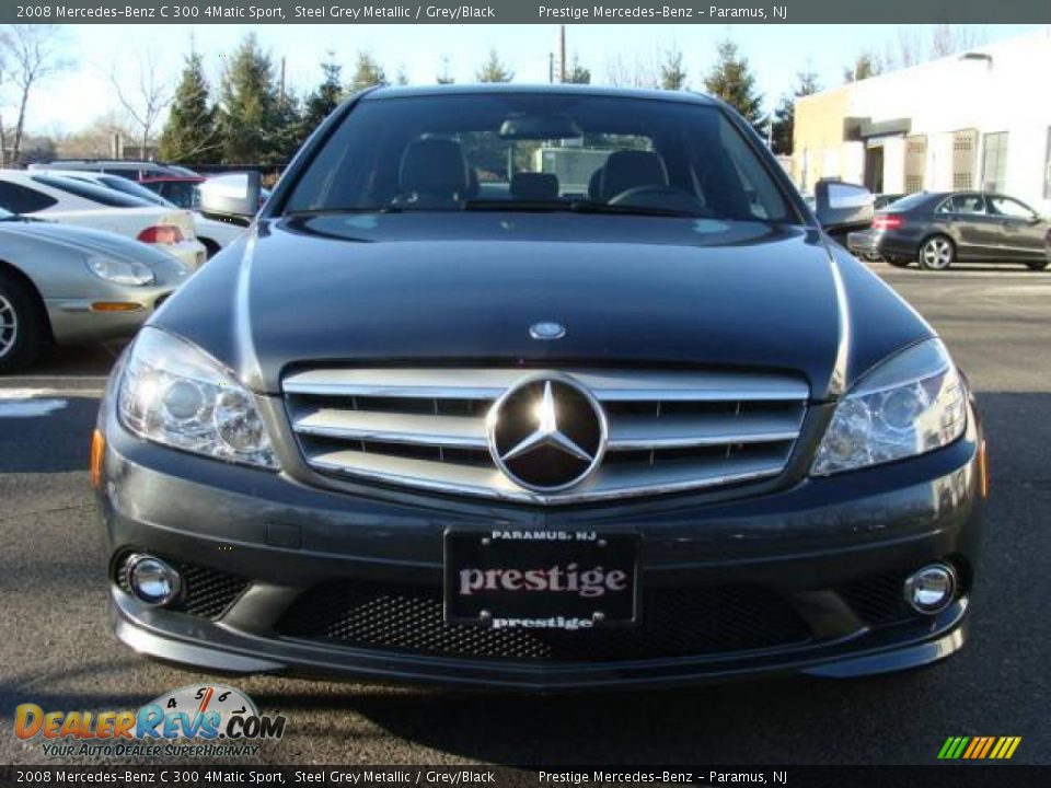 2008 Mercedes-Benz C 300 4Matic Sport Steel Grey Metallic / Grey/Black Photo #2