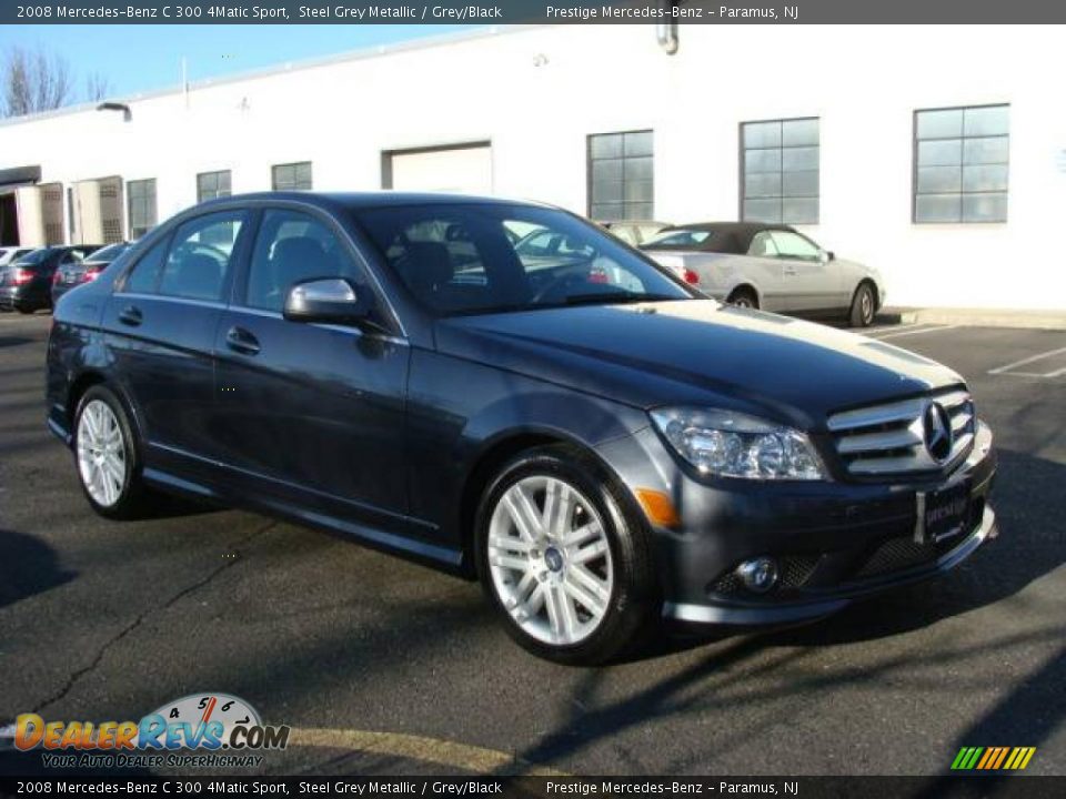 2008 Mercedes-Benz C 300 4Matic Sport Steel Grey Metallic / Grey/Black Photo #3