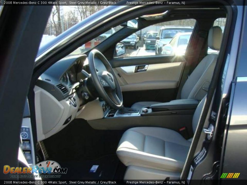 2008 Mercedes-Benz C 300 4Matic Sport Steel Grey Metallic / Grey/Black Photo #8