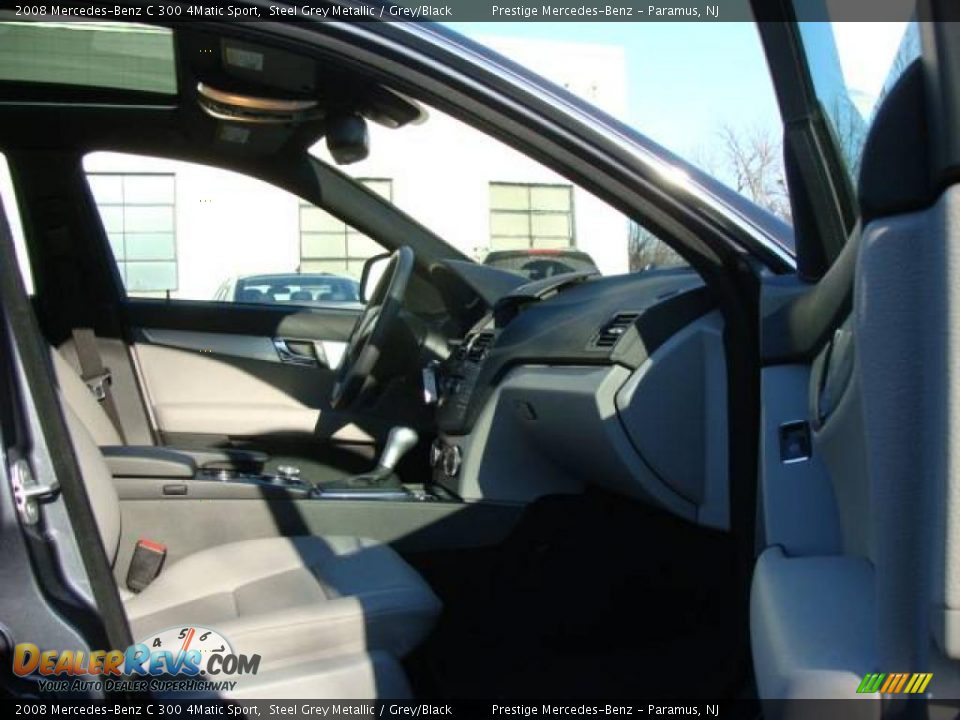 2008 Mercedes-Benz C 300 4Matic Sport Steel Grey Metallic / Grey/Black Photo #9