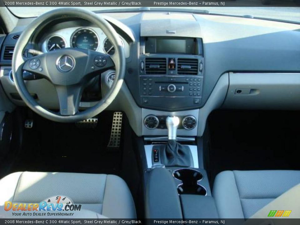 2008 Mercedes-Benz C 300 4Matic Sport Steel Grey Metallic / Grey/Black Photo #10