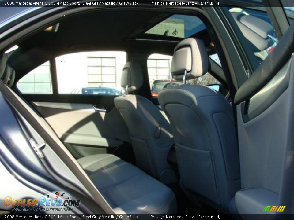2008 Mercedes-Benz C 300 4Matic Sport Steel Grey Metallic / Grey/Black Photo #13