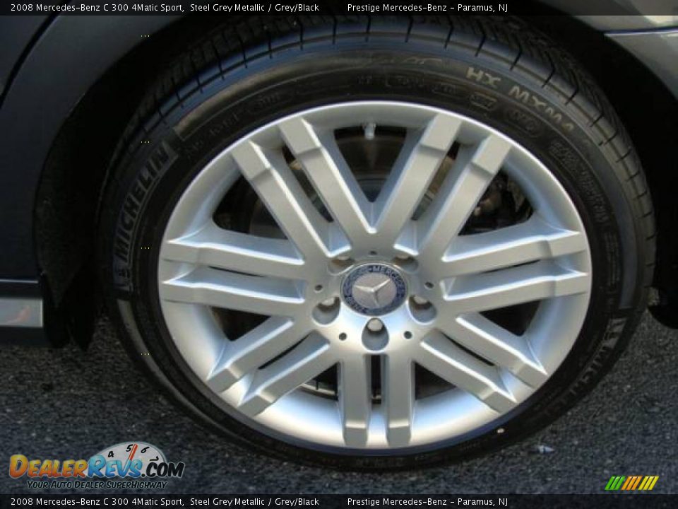 2008 Mercedes-Benz C 300 4Matic Sport Steel Grey Metallic / Grey/Black Photo #15