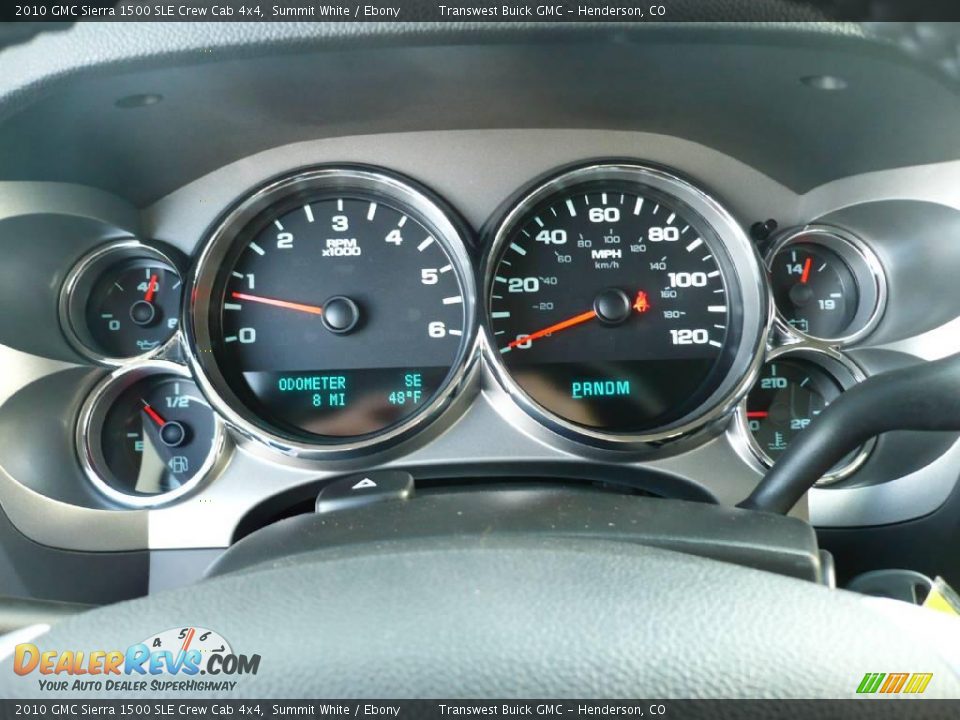 2010 GMC Sierra 1500 SLE Crew Cab 4x4 Summit White / Ebony Photo #9