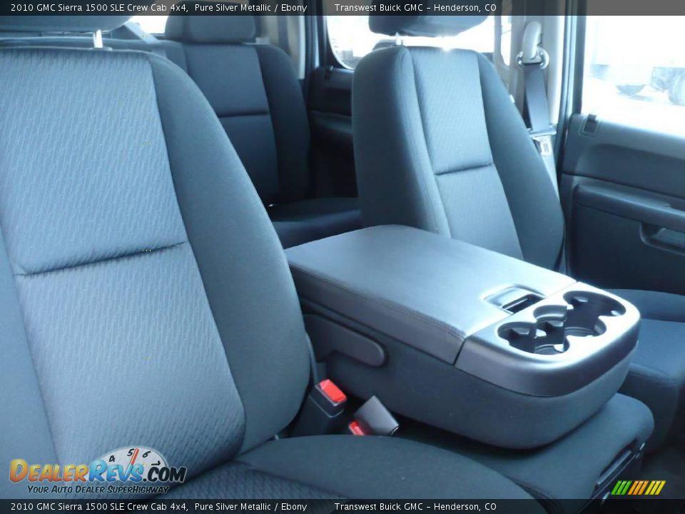 2010 GMC Sierra 1500 SLE Crew Cab 4x4 Pure Silver Metallic / Ebony Photo #5
