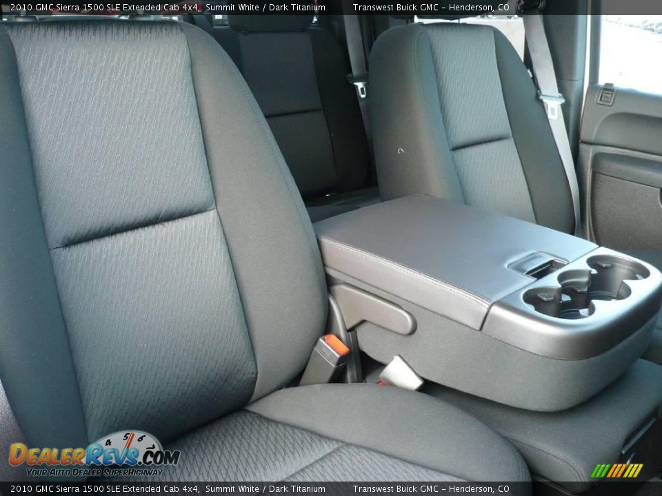 2010 GMC Sierra 1500 SLE Extended Cab 4x4 Summit White / Dark Titanium Photo #5