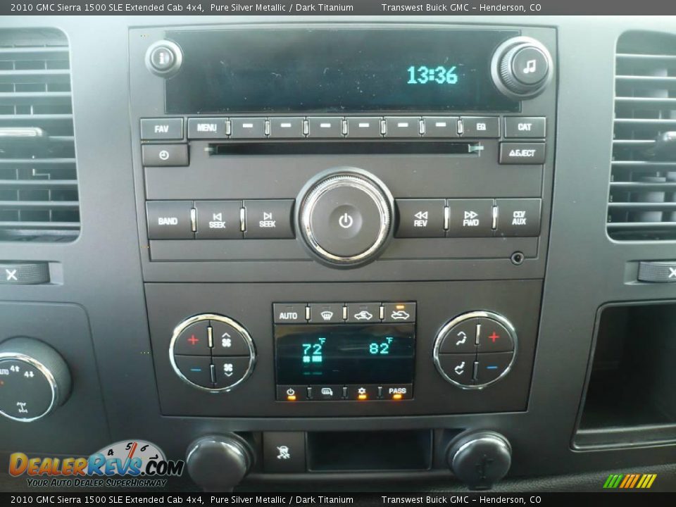 2010 GMC Sierra 1500 SLE Extended Cab 4x4 Pure Silver Metallic / Dark Titanium Photo #8