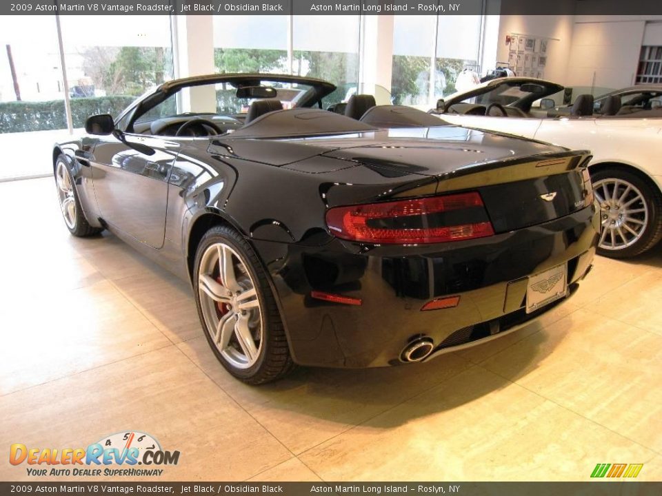 2009 Aston Martin V8 Vantage Roadster Jet Black / Obsidian Black Photo #4