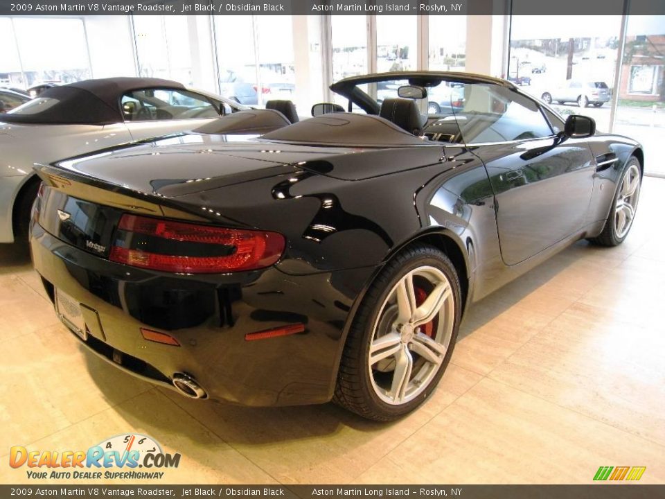 2009 Aston Martin V8 Vantage Roadster Jet Black / Obsidian Black Photo #5
