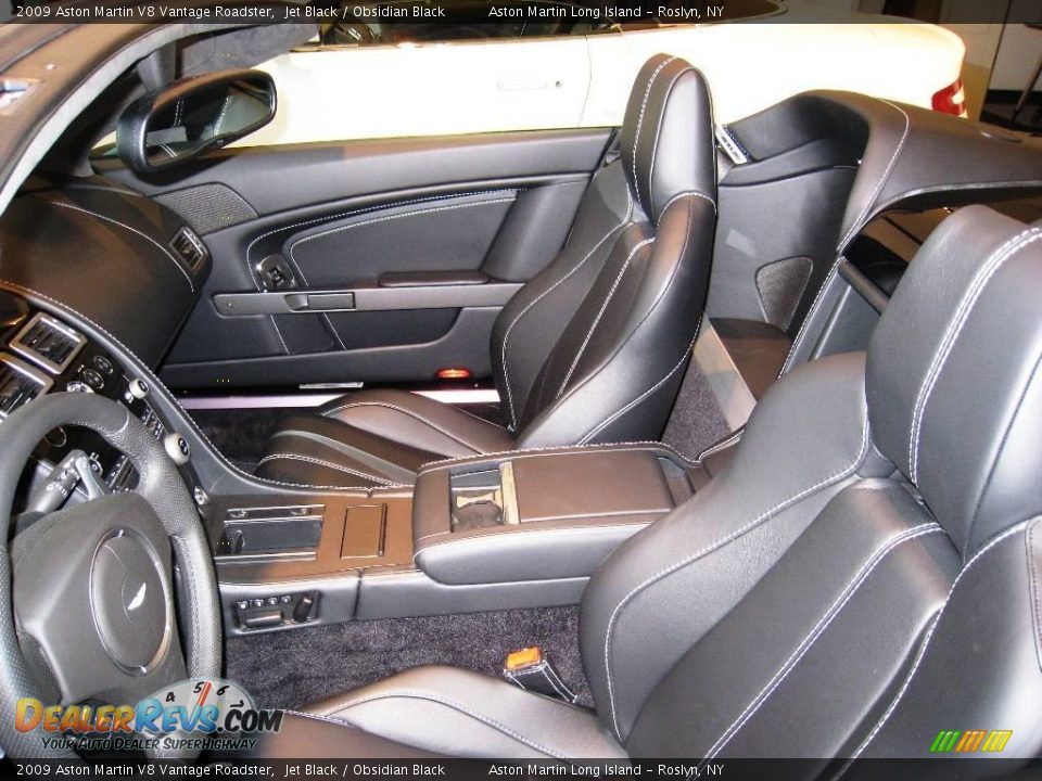 2009 Aston Martin V8 Vantage Roadster Jet Black / Obsidian Black Photo #7