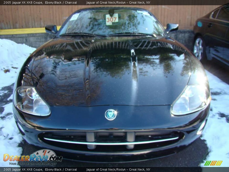 2005 Jaguar XK XK8 Coupe Ebony Black / Charcoal Photo #2