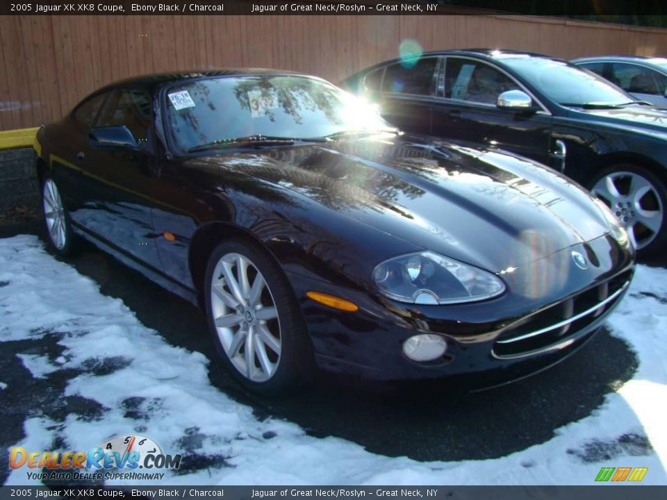 2005 Jaguar XK XK8 Coupe Ebony Black / Charcoal Photo #3