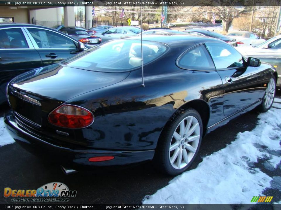 2005 Jaguar XK XK8 Coupe Ebony Black / Charcoal Photo #4