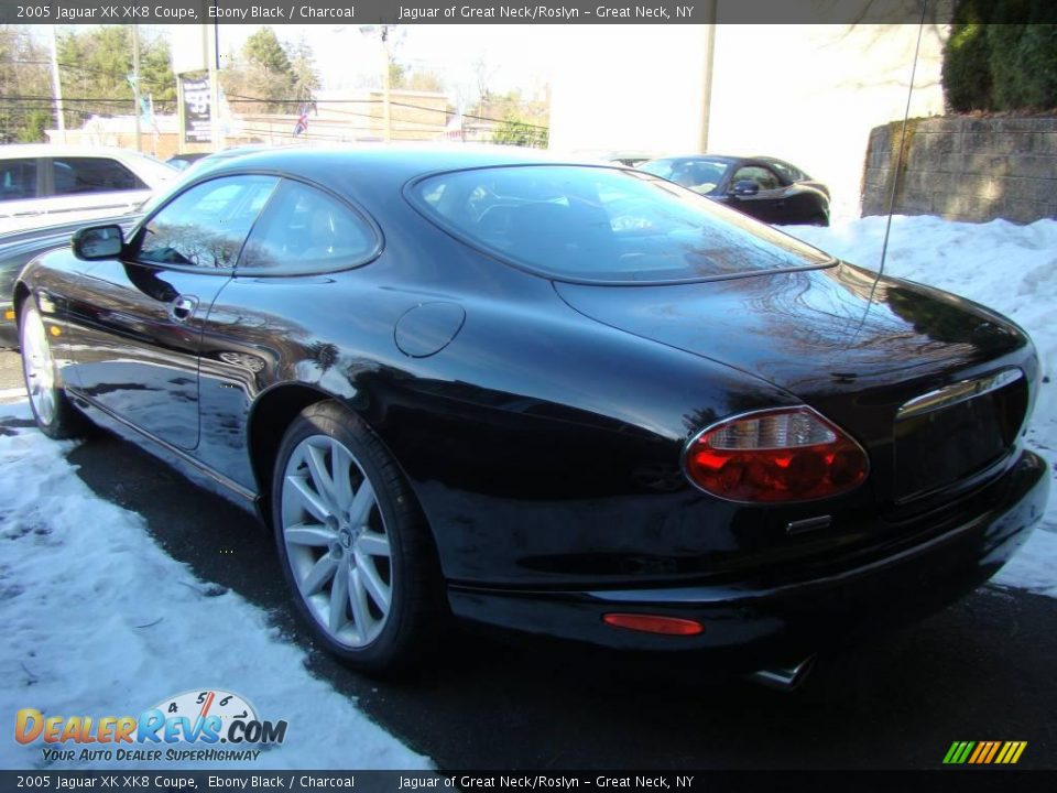 2005 Jaguar XK XK8 Coupe Ebony Black / Charcoal Photo #6