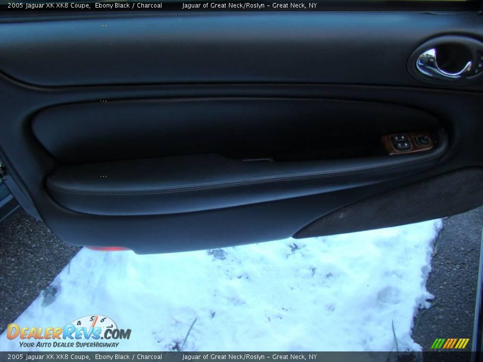 2005 Jaguar XK XK8 Coupe Ebony Black / Charcoal Photo #8