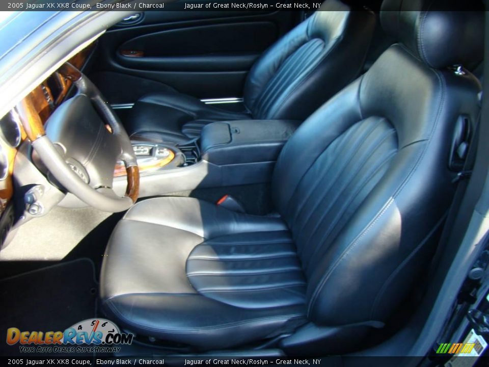 2005 Jaguar XK XK8 Coupe Ebony Black / Charcoal Photo #9
