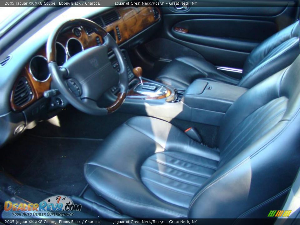 2005 Jaguar XK XK8 Coupe Ebony Black / Charcoal Photo #10