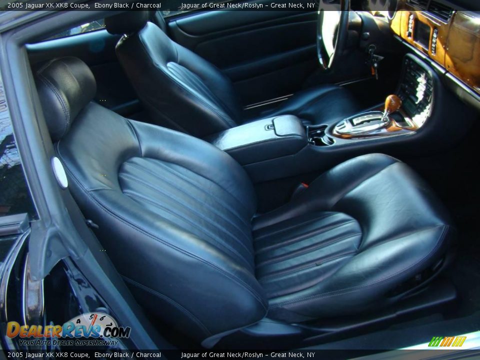 2005 Jaguar XK XK8 Coupe Ebony Black / Charcoal Photo #16