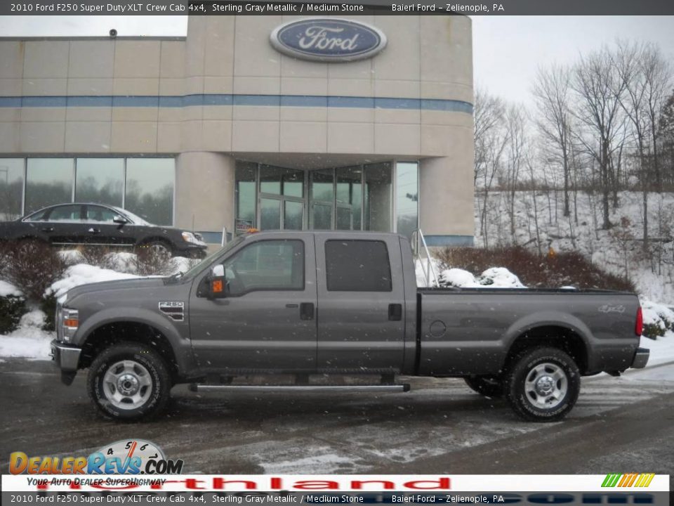 2010 Ford F250 Super Duty XLT Crew Cab 4x4 Sterling Gray Metallic / Medium Stone Photo #1