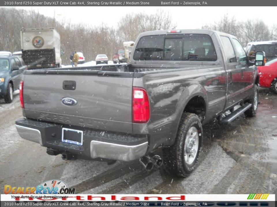 2010 Ford F250 Super Duty XLT Crew Cab 4x4 Sterling Gray Metallic / Medium Stone Photo #6