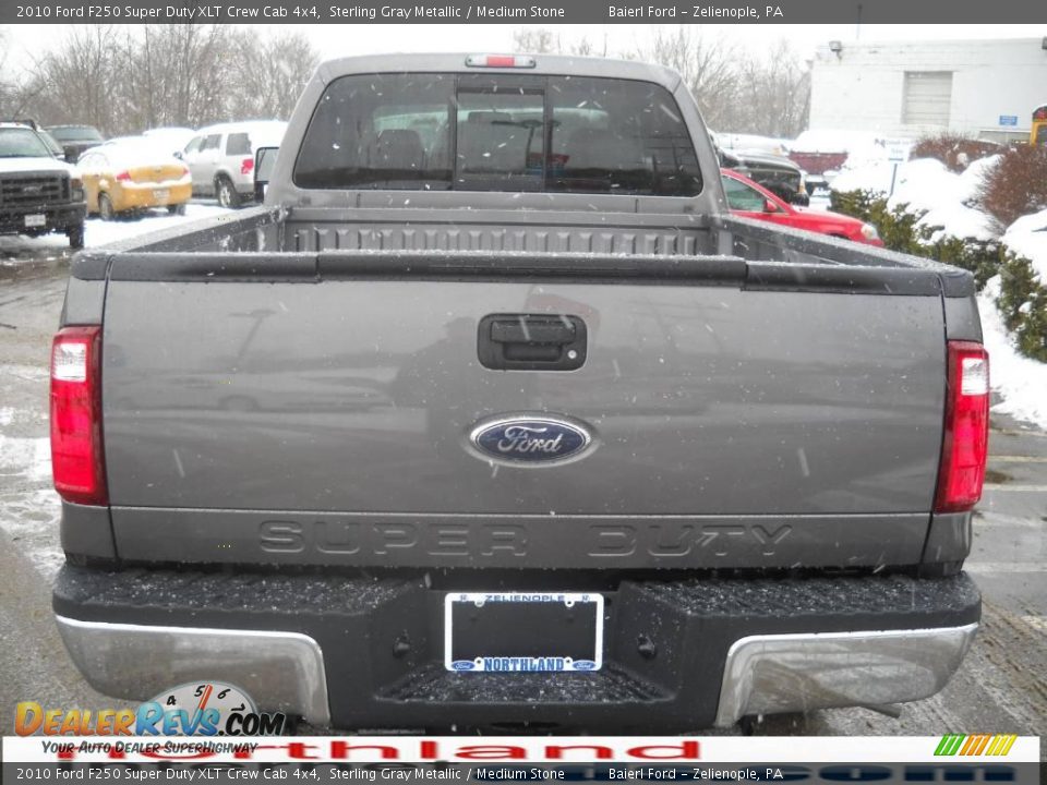 2010 Ford F250 Super Duty XLT Crew Cab 4x4 Sterling Gray Metallic / Medium Stone Photo #7