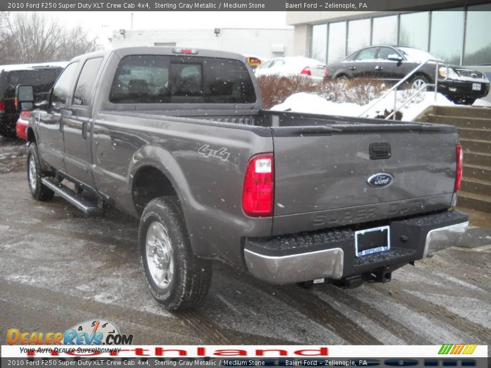 2010 Ford F250 Super Duty XLT Crew Cab 4x4 Sterling Gray Metallic / Medium Stone Photo #8