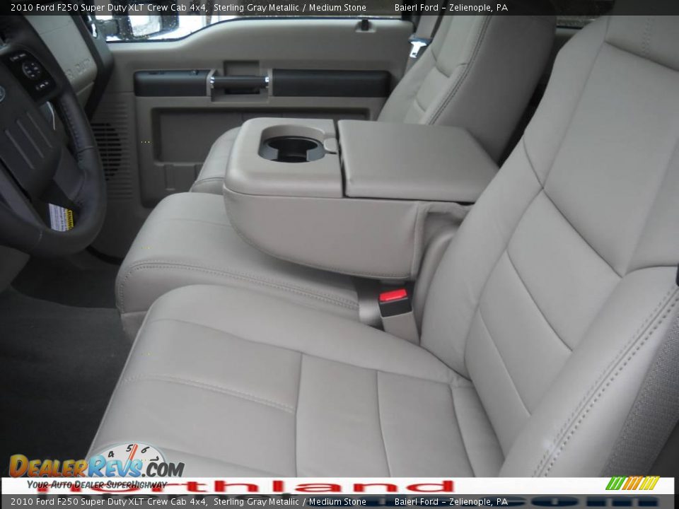 2010 Ford F250 Super Duty XLT Crew Cab 4x4 Sterling Gray Metallic / Medium Stone Photo #11