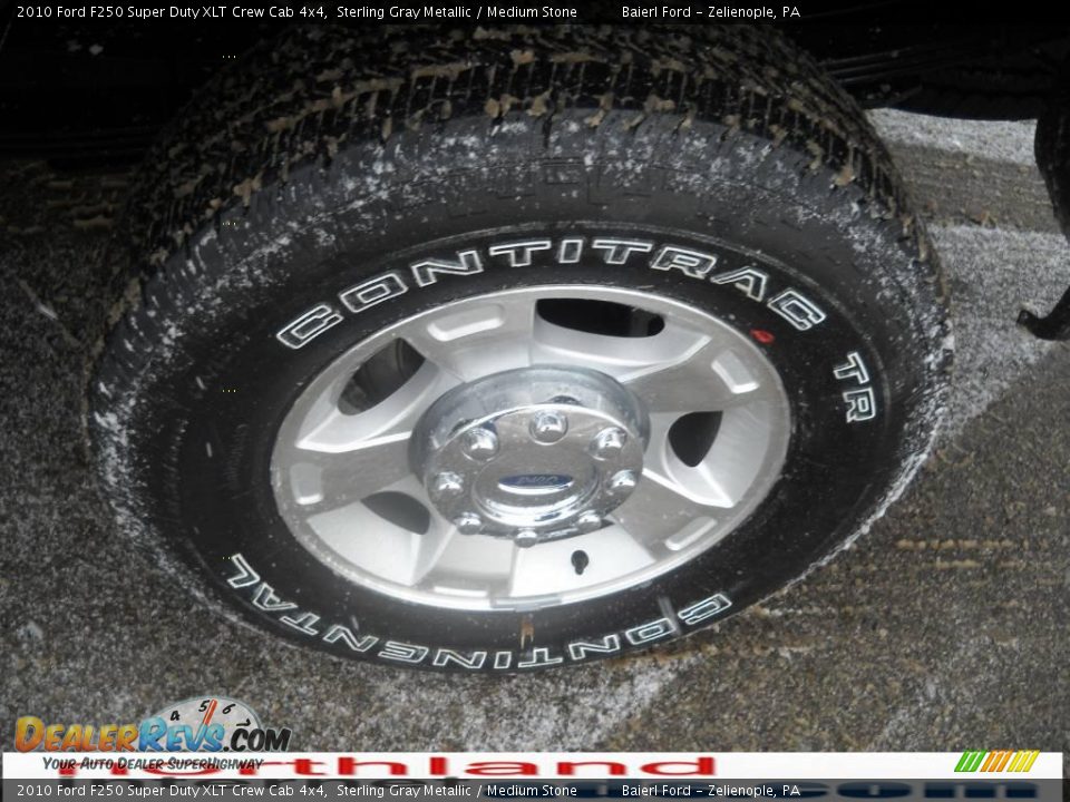 2010 Ford F250 Super Duty XLT Crew Cab 4x4 Sterling Gray Metallic / Medium Stone Photo #16