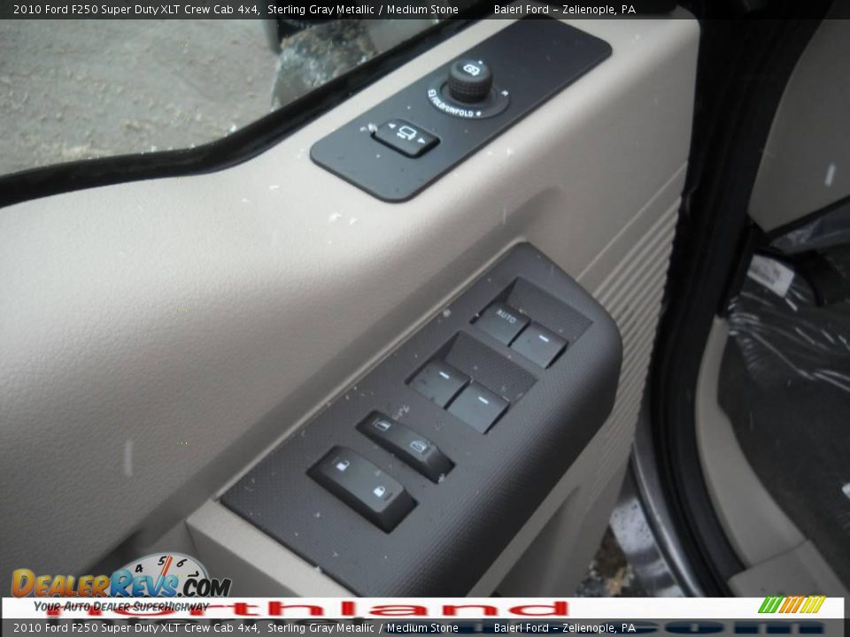 2010 Ford F250 Super Duty XLT Crew Cab 4x4 Sterling Gray Metallic / Medium Stone Photo #17