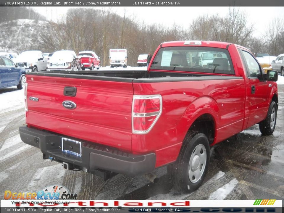 2009 Ford F150 XL Regular Cab Bright Red / Stone/Medium Stone Photo #6