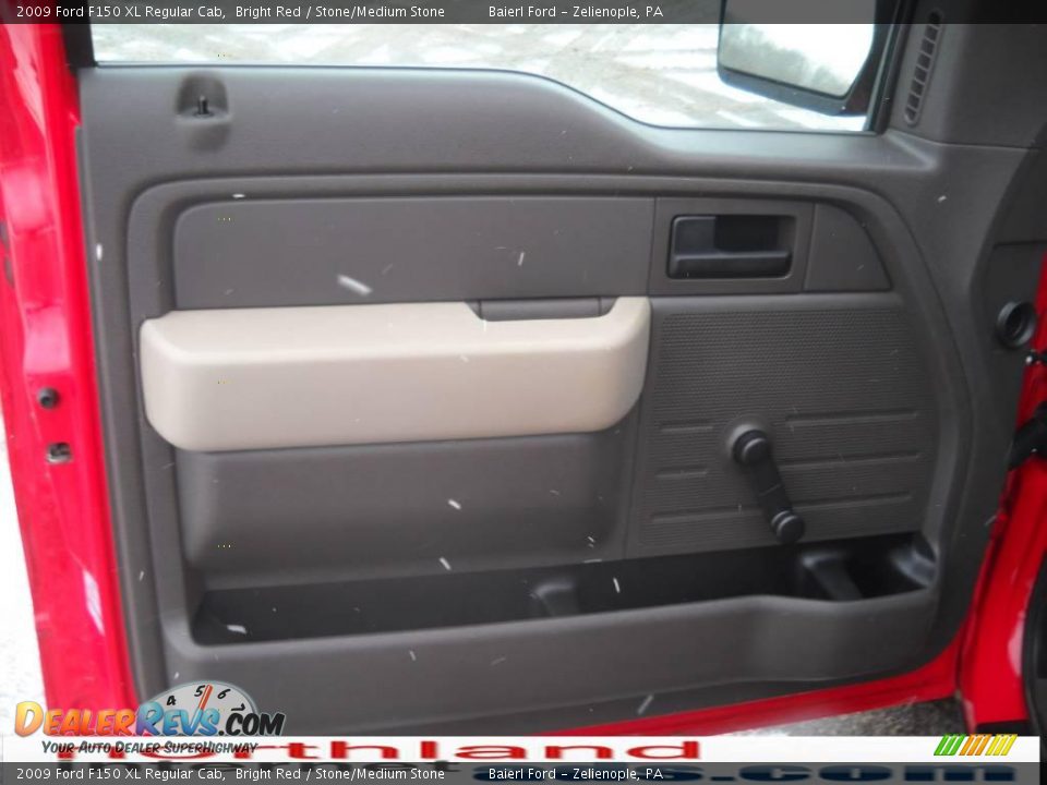 2009 Ford F150 XL Regular Cab Bright Red / Stone/Medium Stone Photo #10