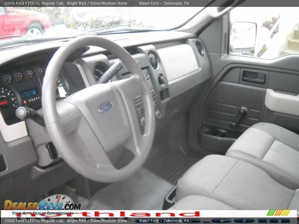 2009 Ford F150 XL Regular Cab Bright Red / Stone/Medium Stone Photo #11