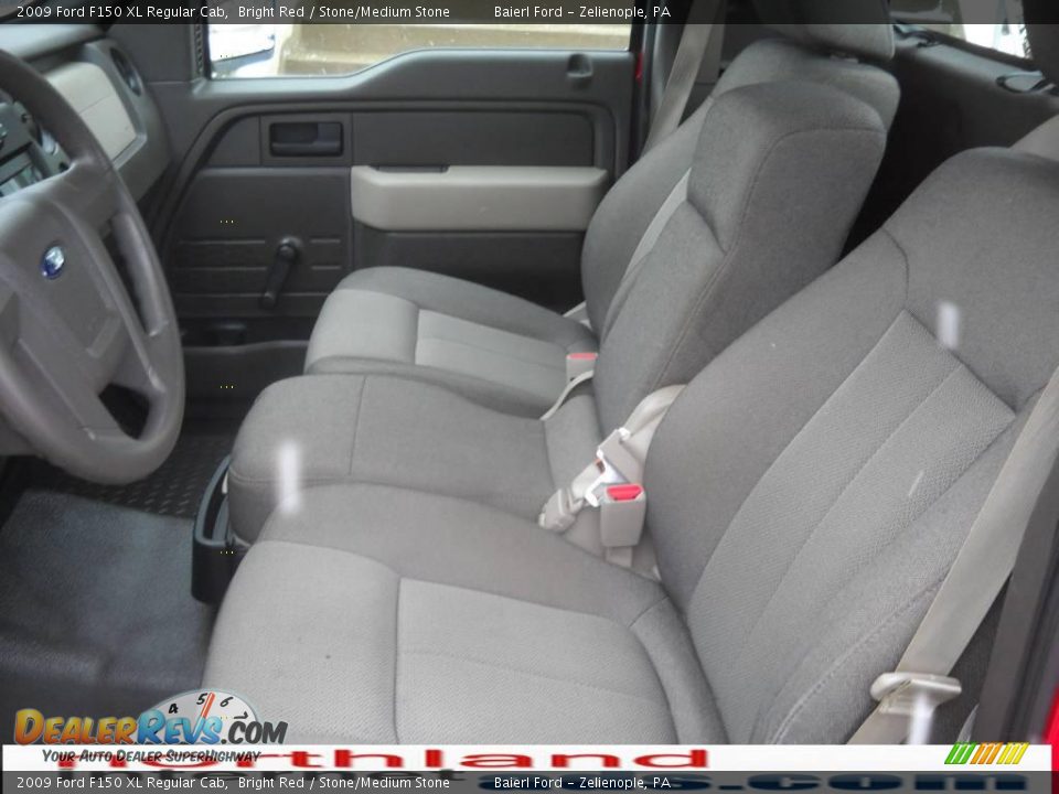 2009 Ford F150 XL Regular Cab Bright Red / Stone/Medium Stone Photo #12