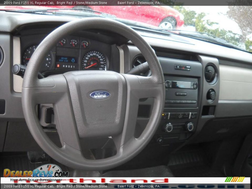 2009 Ford F150 XL Regular Cab Bright Red / Stone/Medium Stone Photo #14