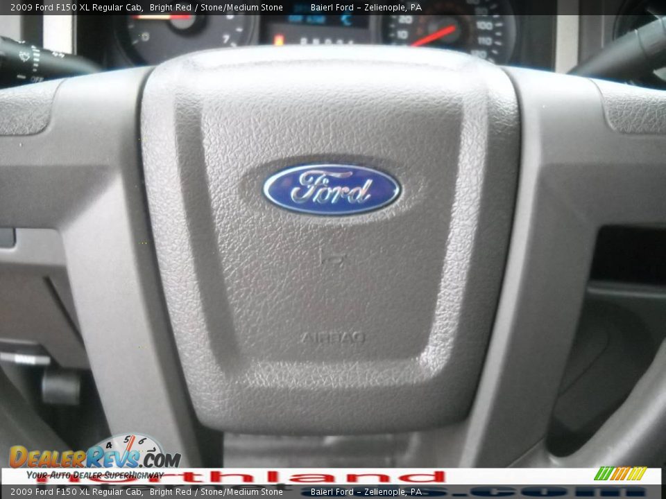 2009 Ford F150 XL Regular Cab Bright Red / Stone/Medium Stone Photo #19