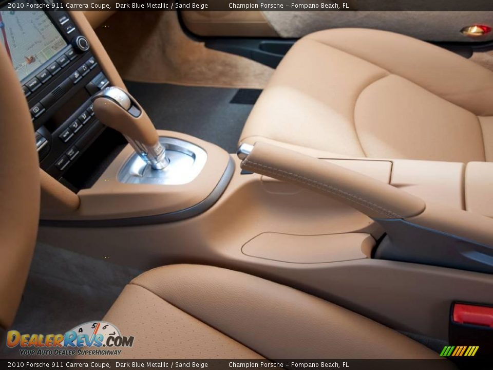 2010 Porsche 911 Carrera Coupe Dark Blue Metallic / Sand Beige Photo #11