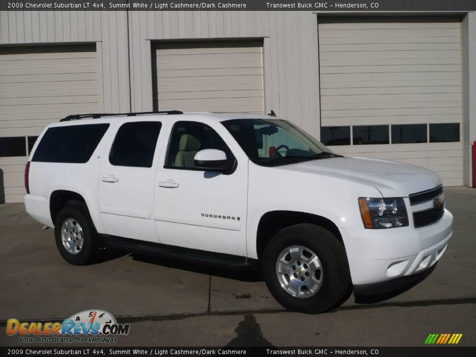 2009 Chevrolet Suburban LT 4x4 Summit White / Light Cashmere/Dark Cashmere Photo #1