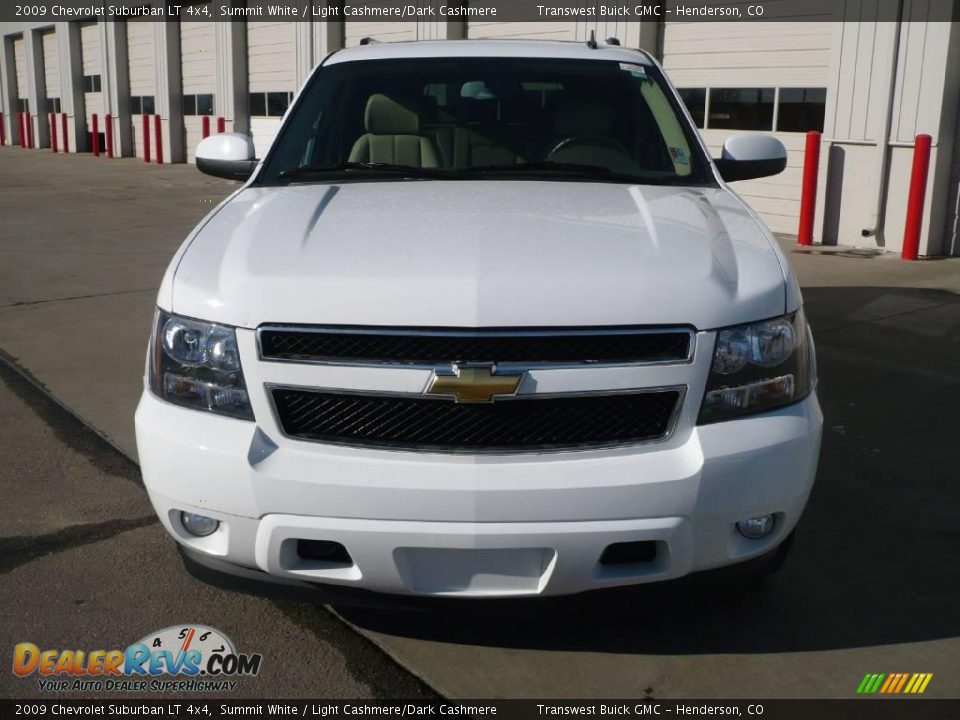 2009 Chevrolet Suburban LT 4x4 Summit White / Light Cashmere/Dark Cashmere Photo #2