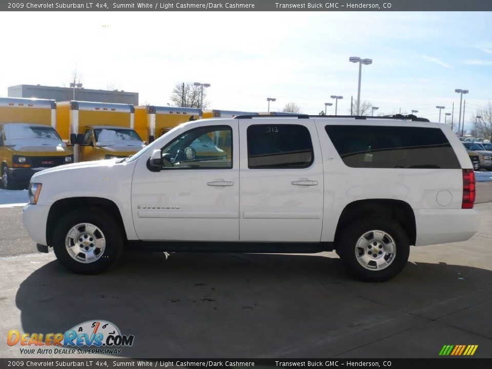 2009 Chevrolet Suburban LT 4x4 Summit White / Light Cashmere/Dark Cashmere Photo #4