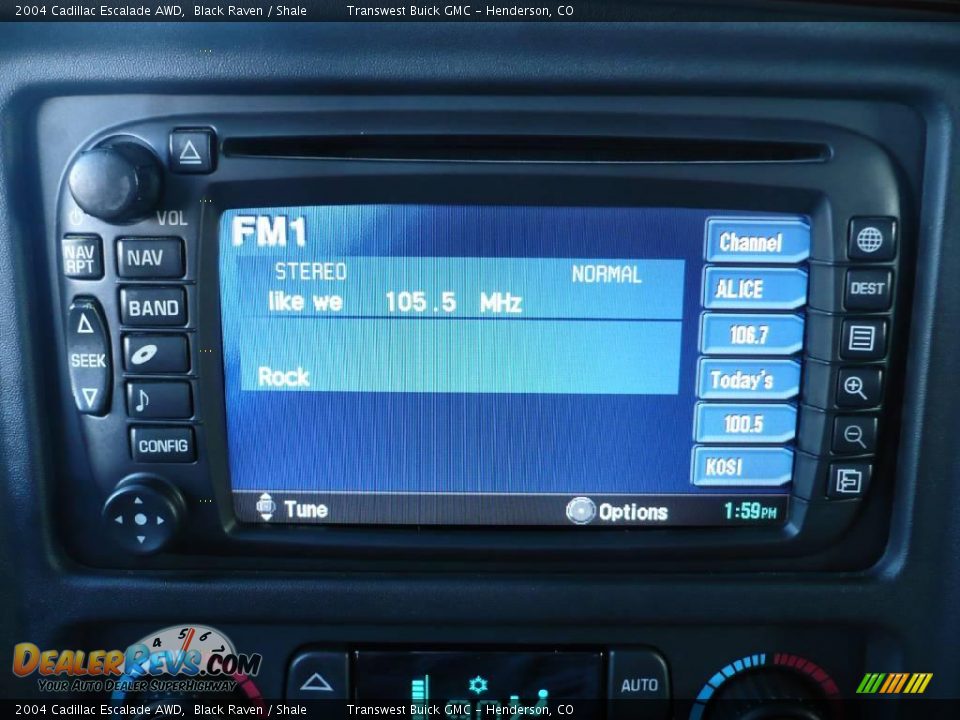 2004 Cadillac Escalade AWD Black Raven / Shale Photo #13
