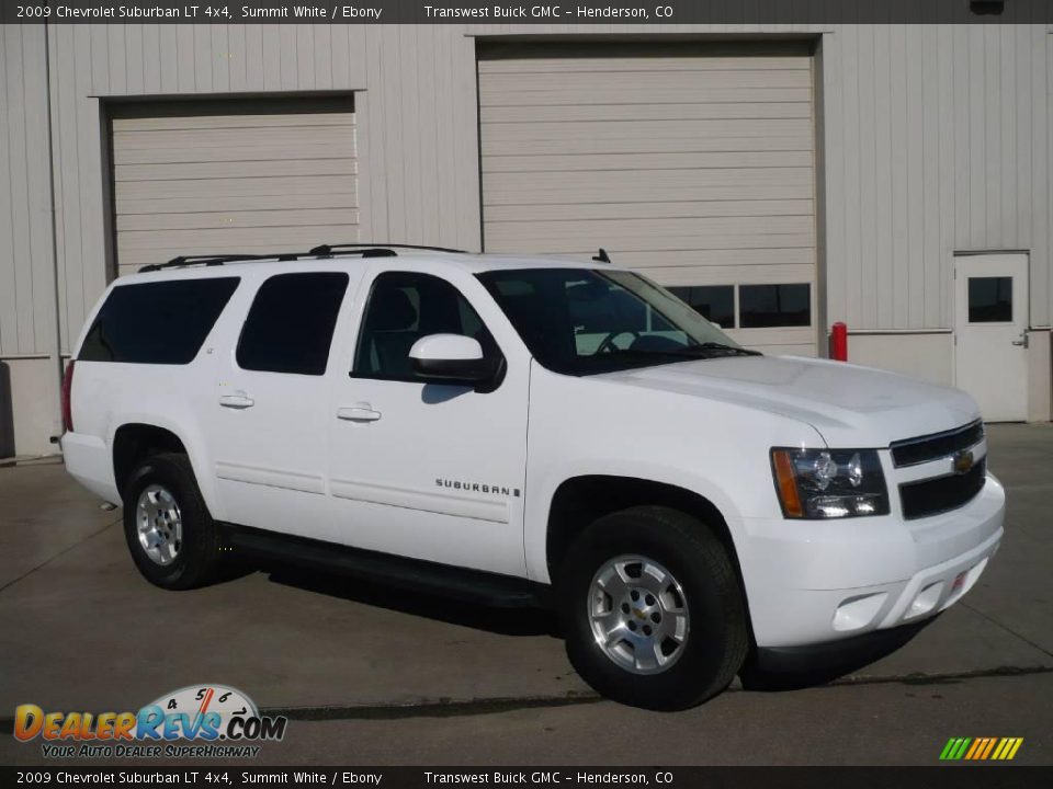 2009 Chevrolet Suburban LT 4x4 Summit White / Ebony Photo #1
